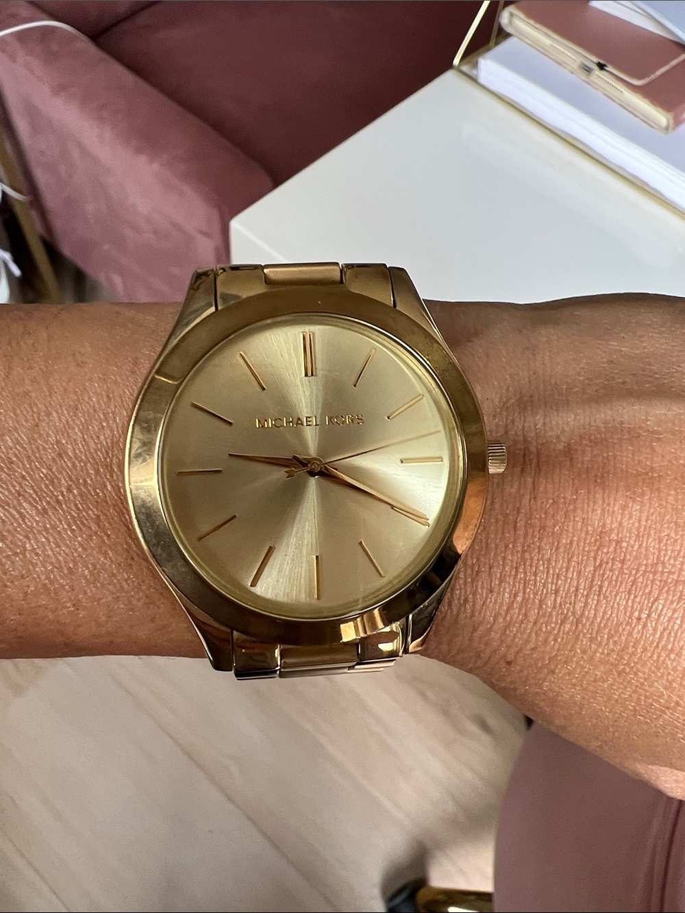Michael Kors Men's Gold Stainless Steel Bracelet Watch
